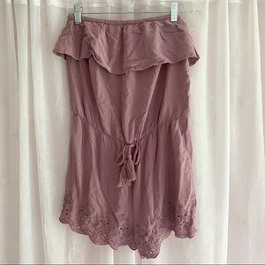 Mossimo Target Strapless Purple Romper